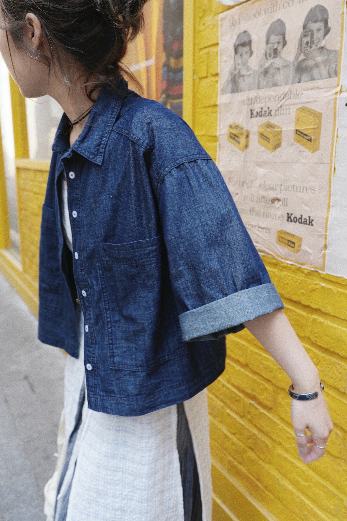 MZ731 POCKET DENIM SHIRT
