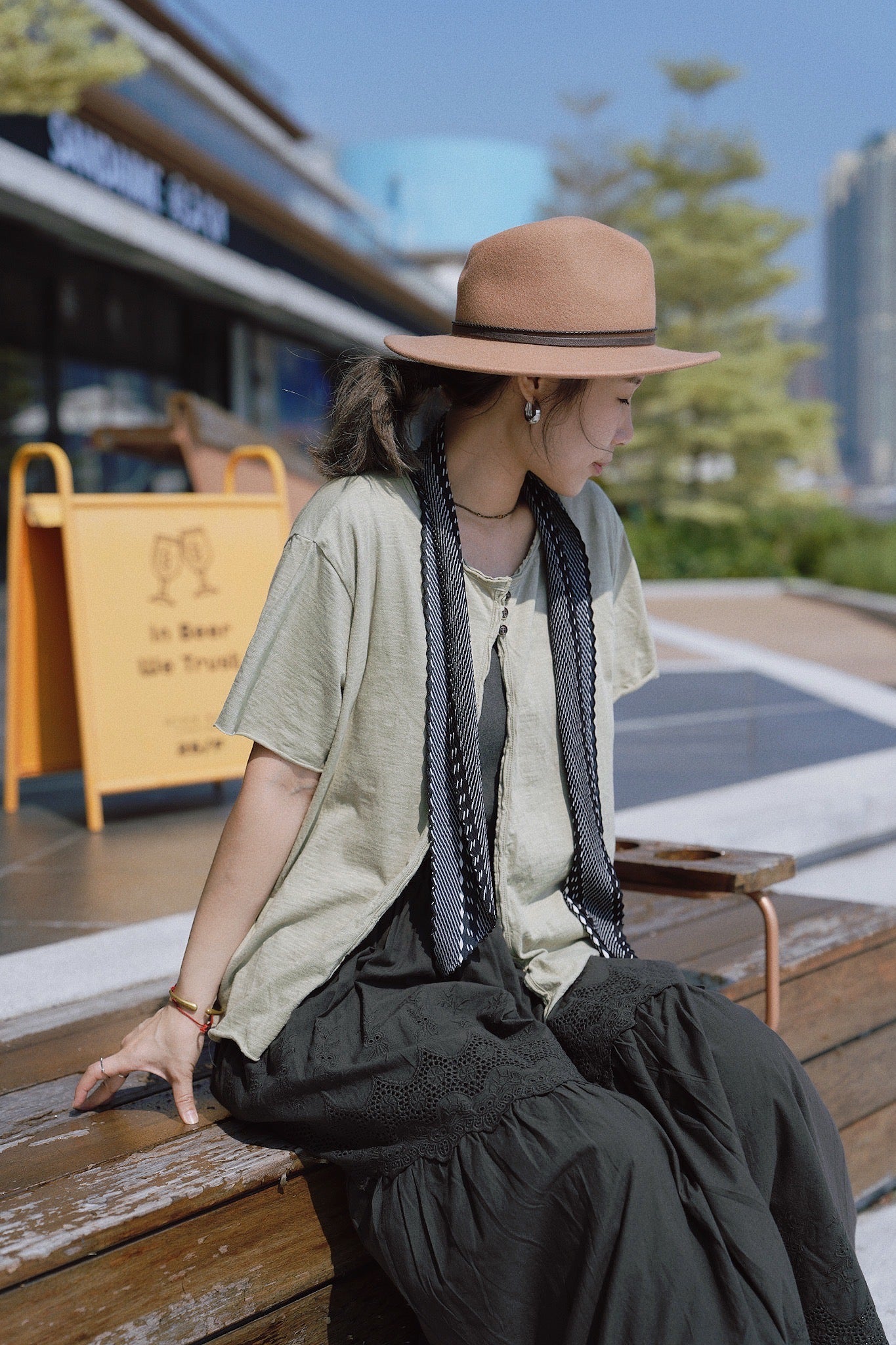 MZ813 CREPE PATTERN SCARF