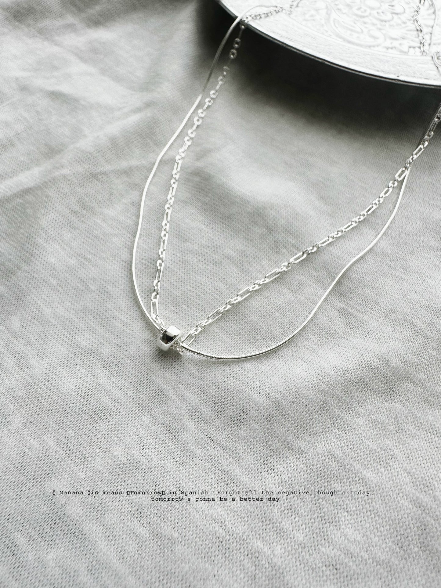 MZ-196 Silver 925 Layering necklace