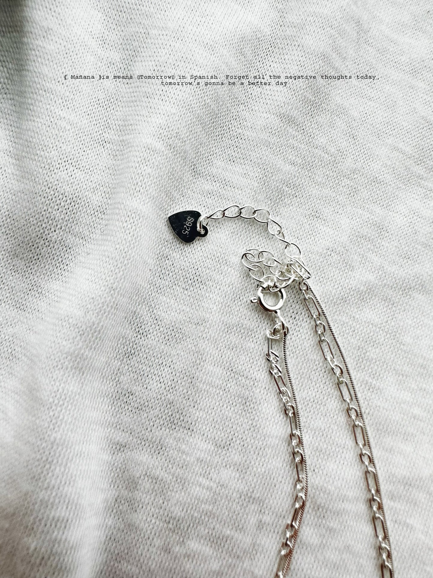 MZ-196 Silver 925 Layering necklace