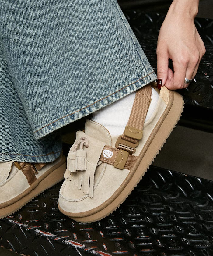 SHAKA - MOC MULE TASSEL SUEDE