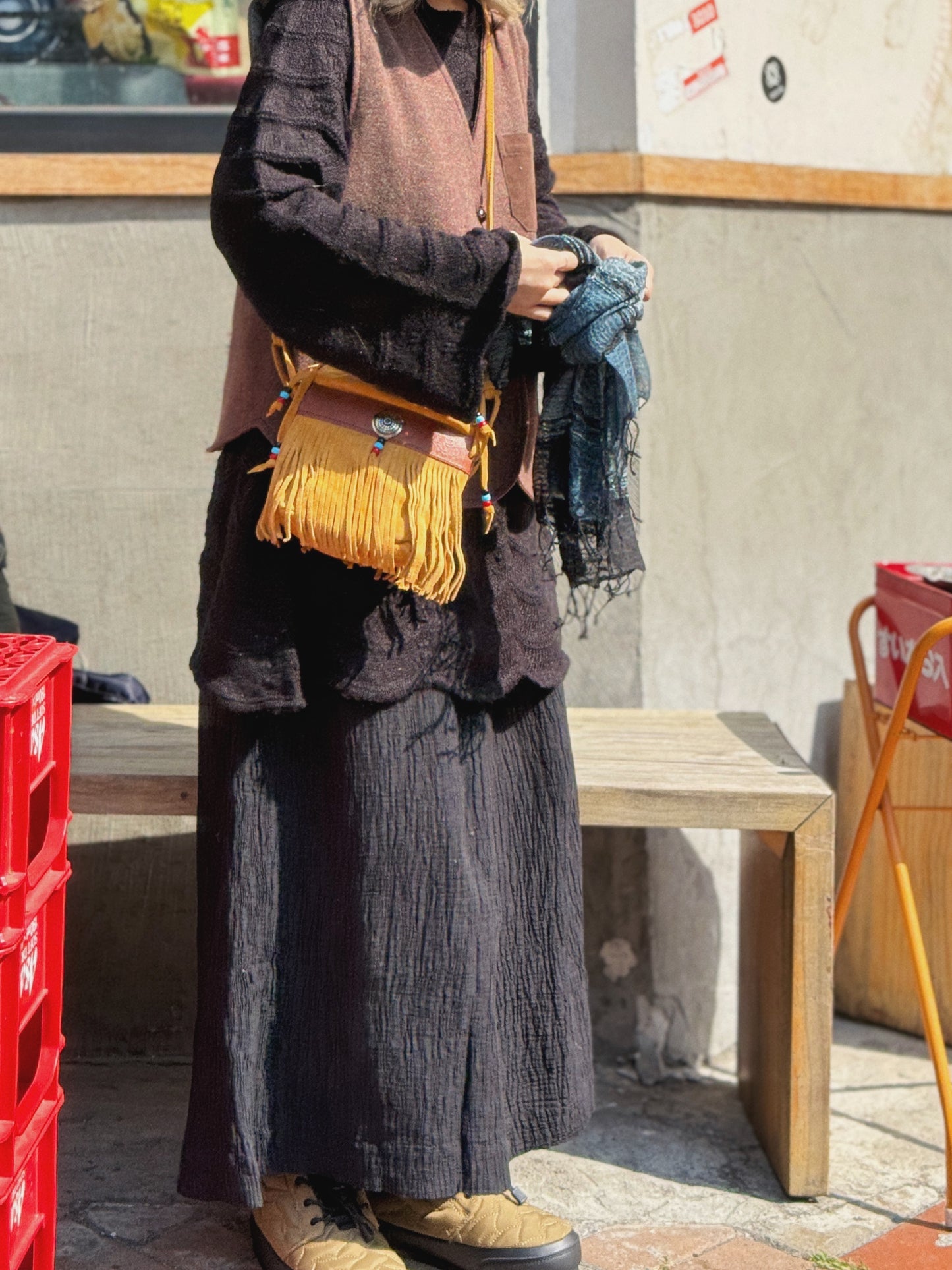 MZ-270 Boho Mini Fringe Bag