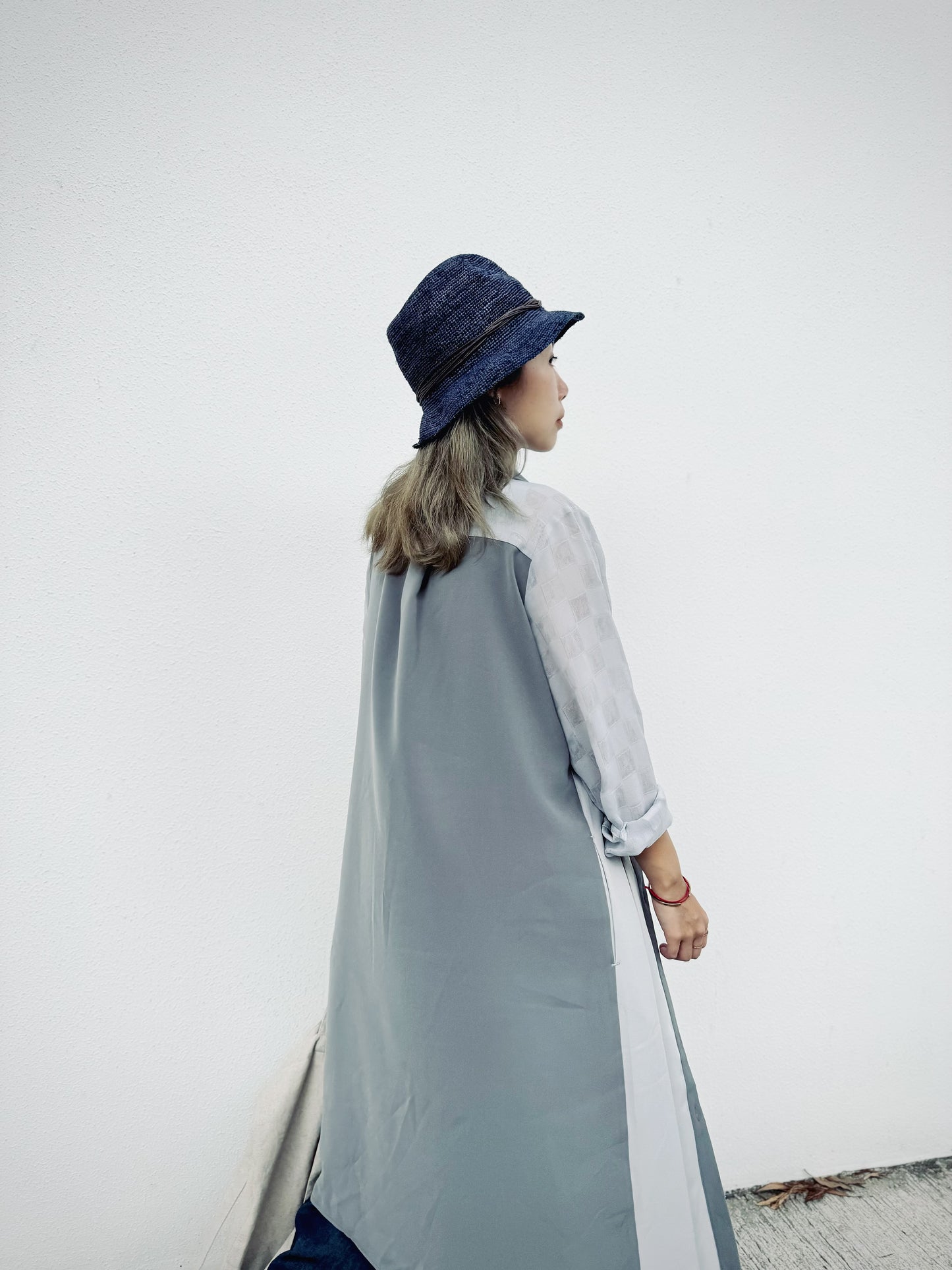CA-533 Pleated Shirt Dress with Belt