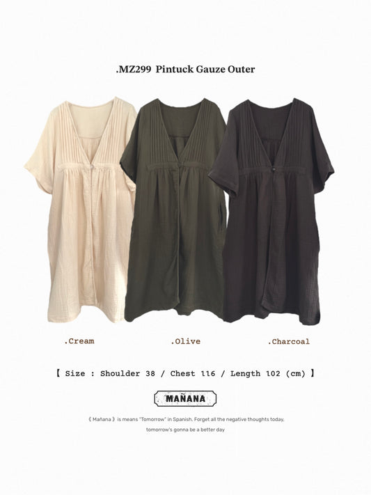 MZ299 Pintuck Gauze Outer
