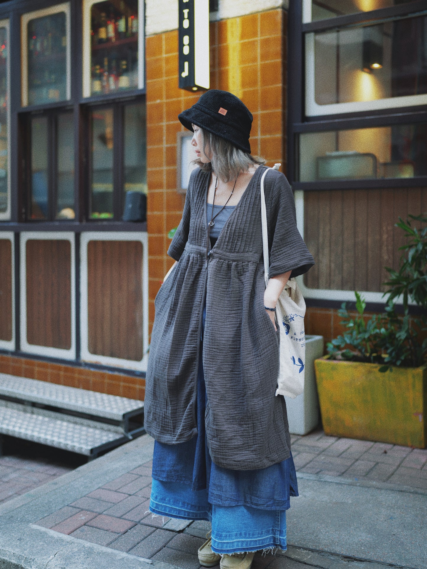 MZ299 Pintuck Gauze Outer