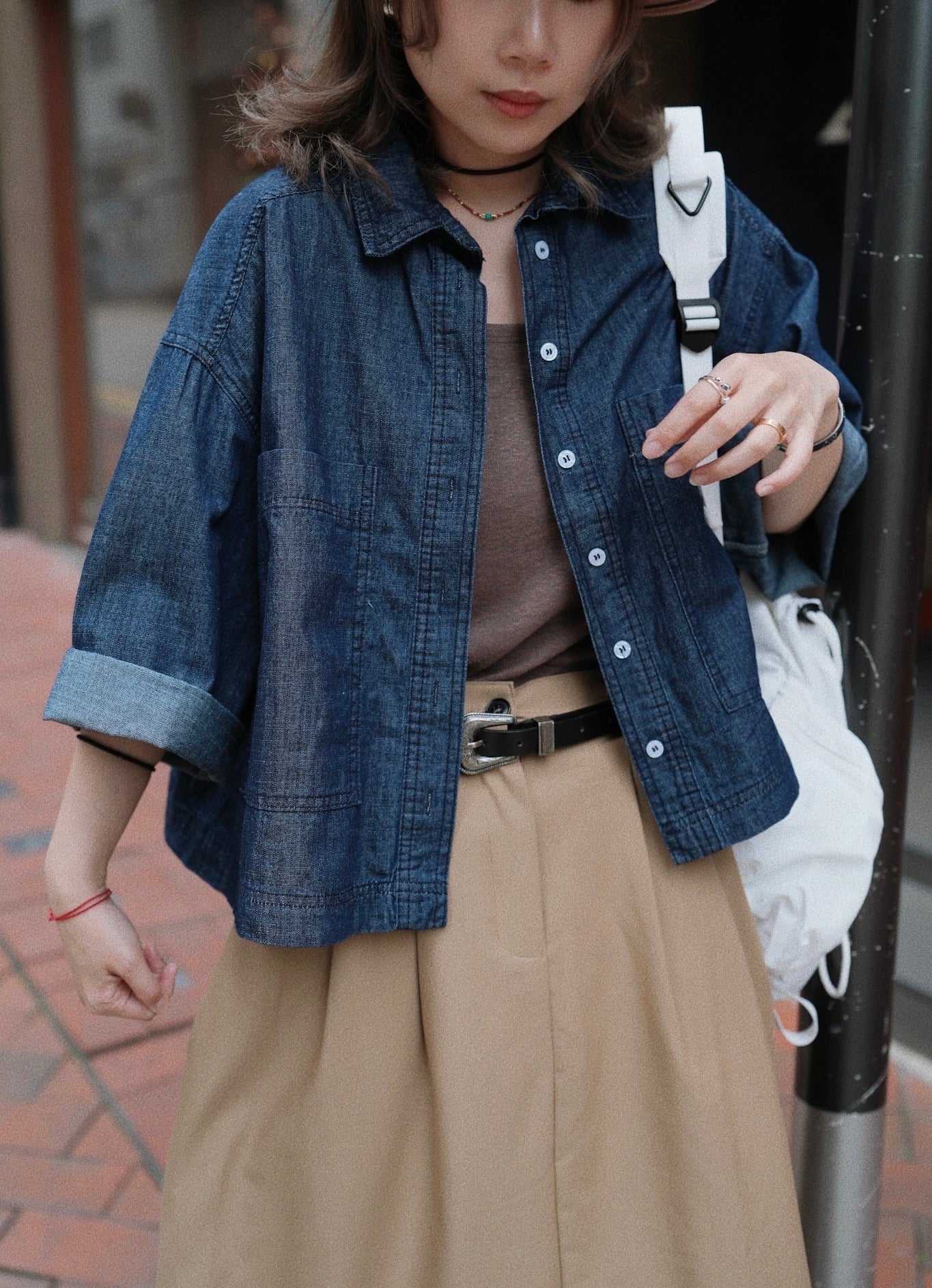 MZ731 POCKET DENIM SHIRT