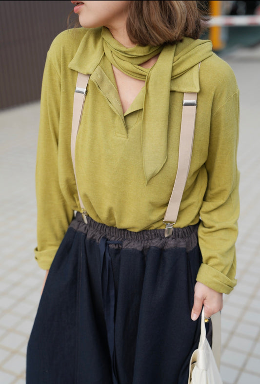 MZ874 RAYON TOP WITH SCARF SET