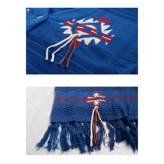 NA431 Native Chimayo Fringed Cardigan