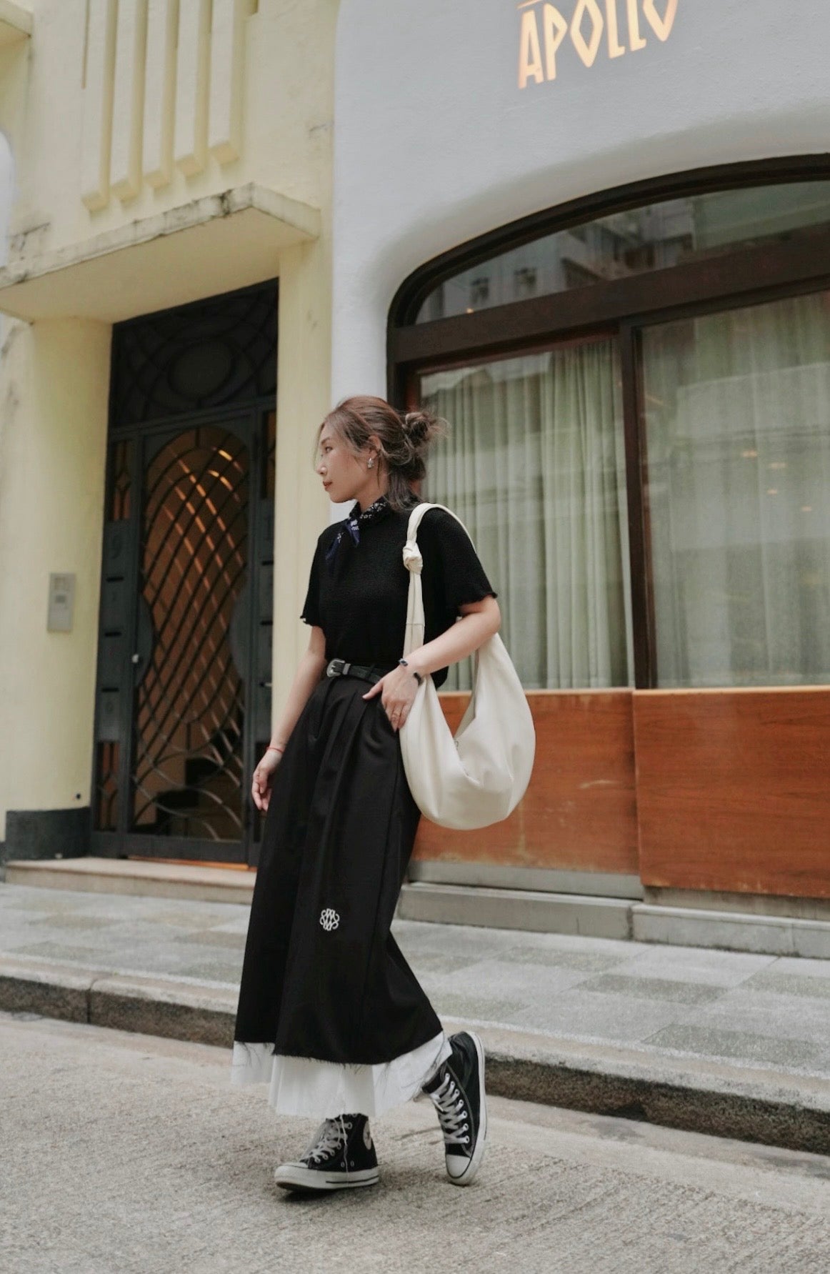 MZ730 NICK NICOLE PINTUCK LAYERED LONG SKIRT