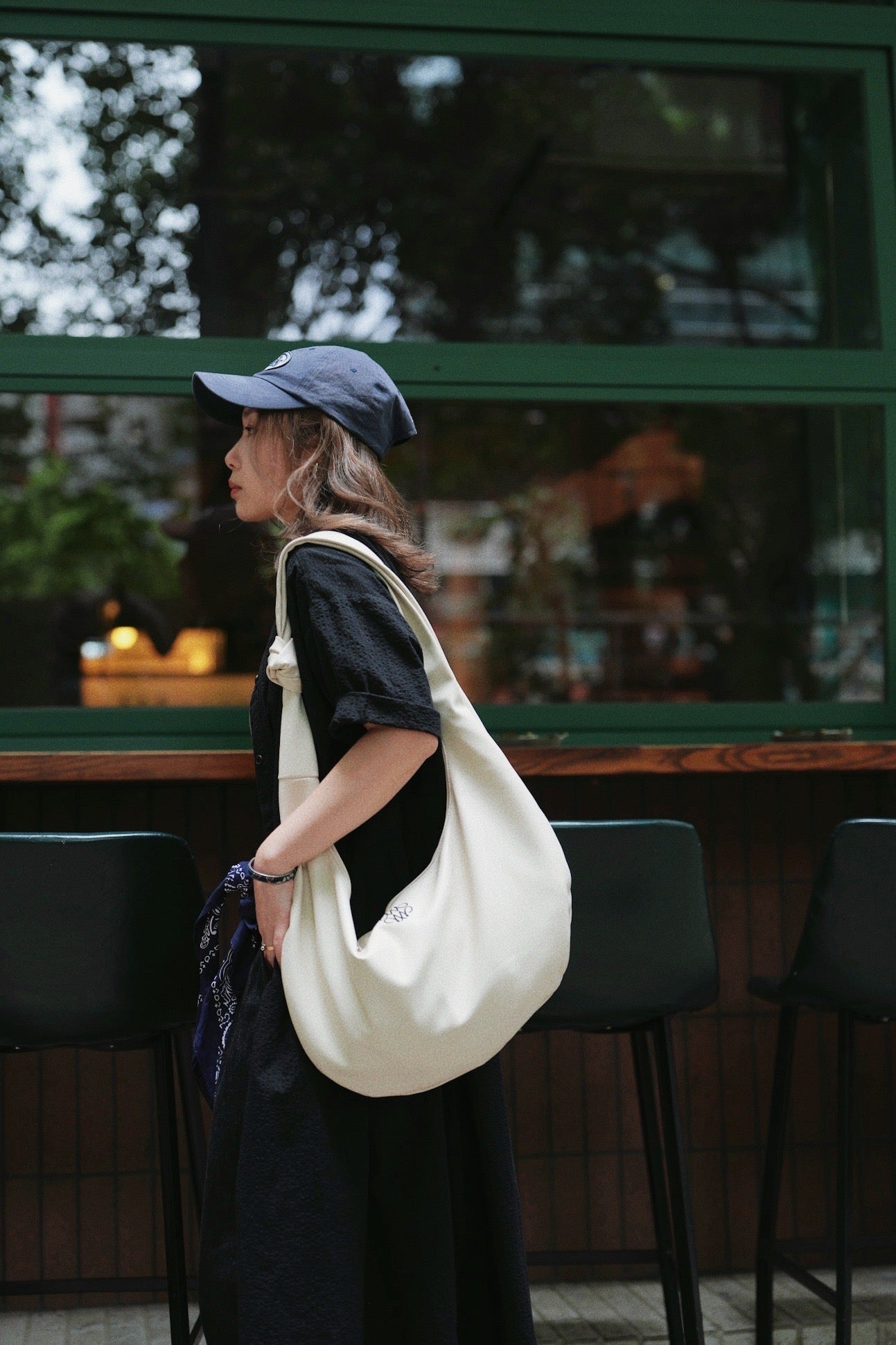 CA689 HITOMI V-NECK SEERSUCKER DRESS