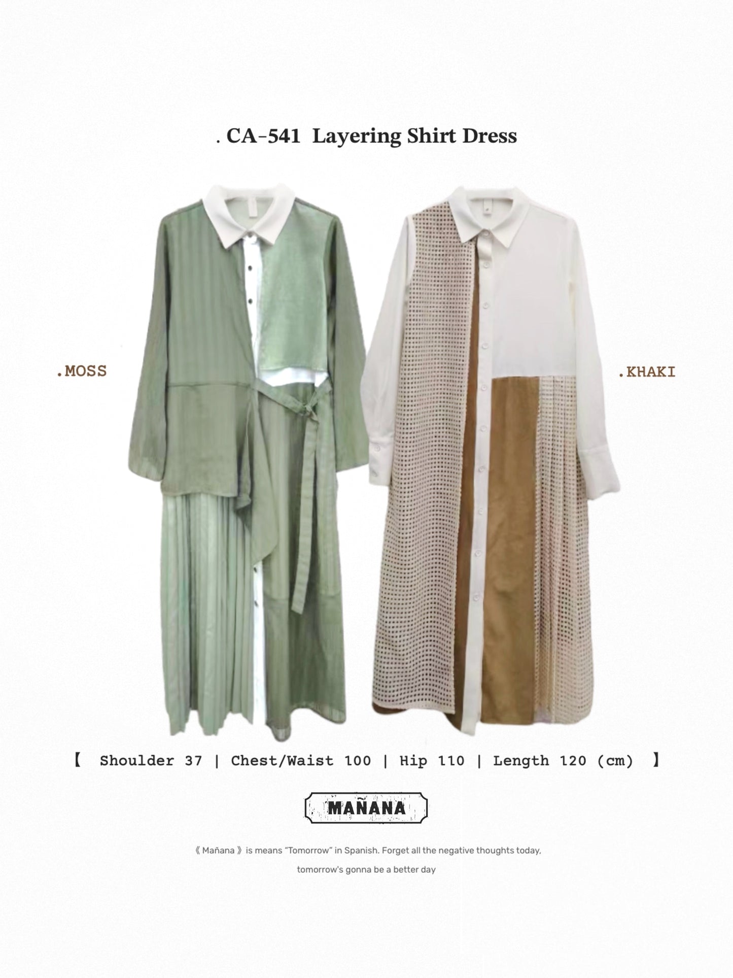 CA-541 Layering Shirt Dress