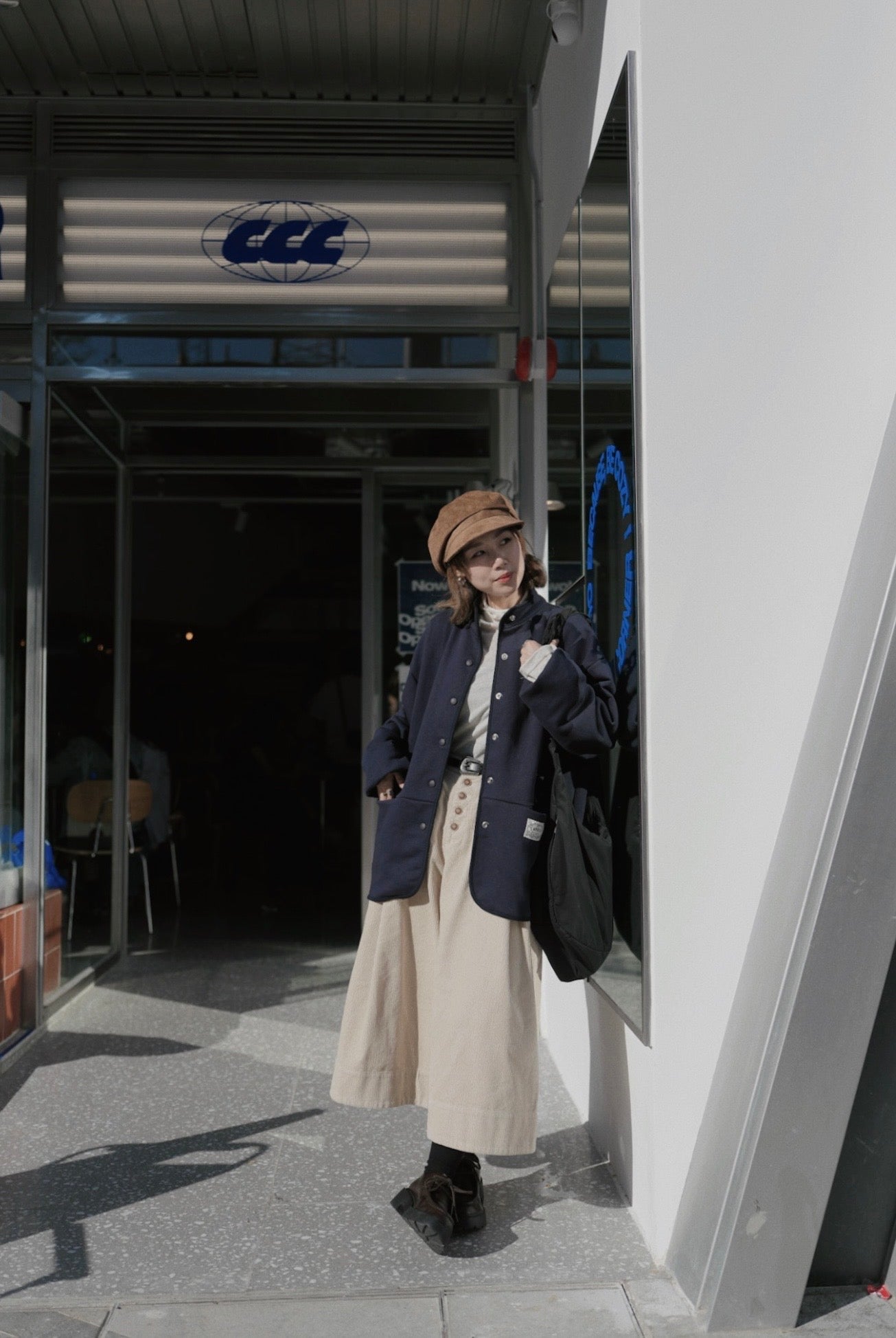 MZ886 CORDUROY WIDE LEG PANTS