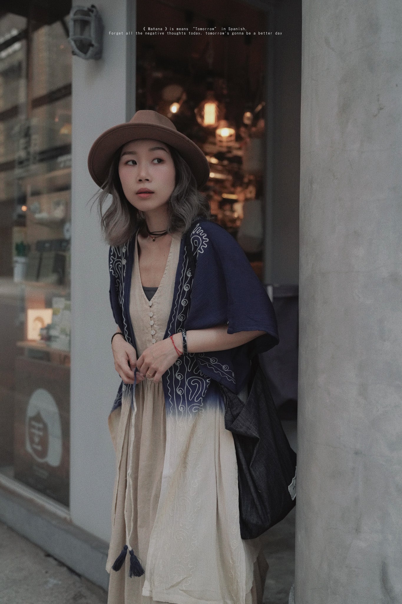 NA378 Embroidered Gradient Cardigan