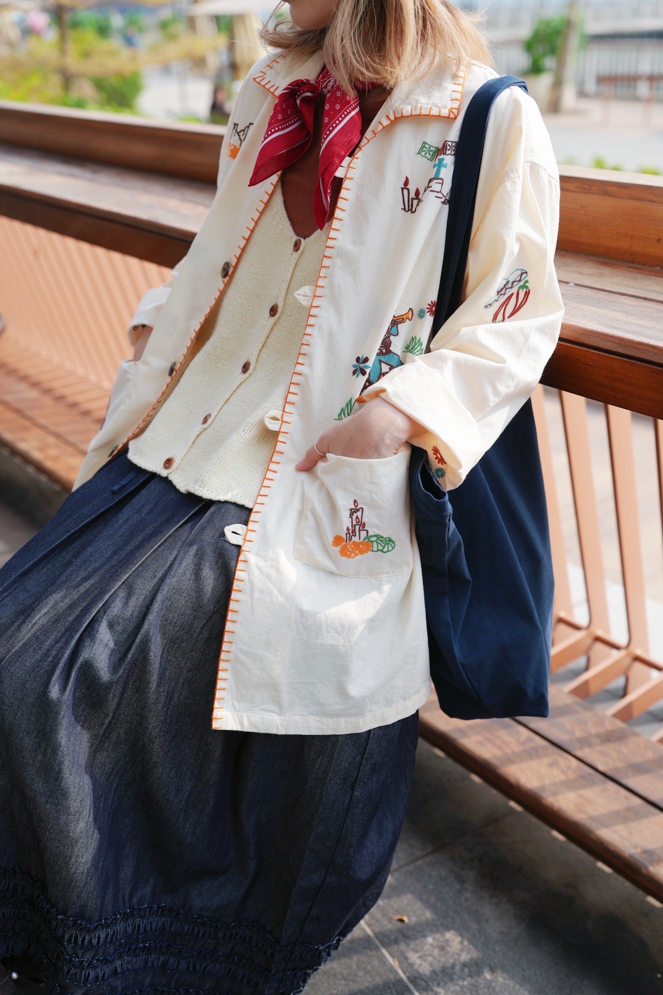 NA466 EMBROIDERY STITCHED SHIRT