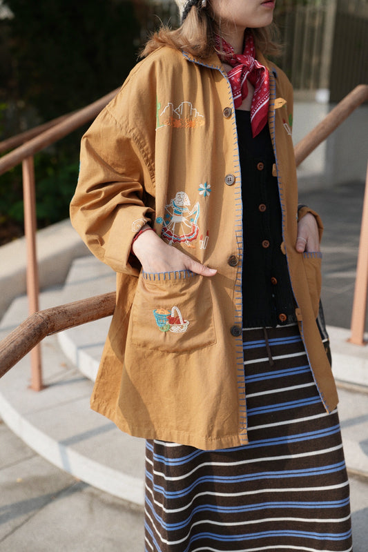 NA466 EMBROIDERY STITCHED SHIRT