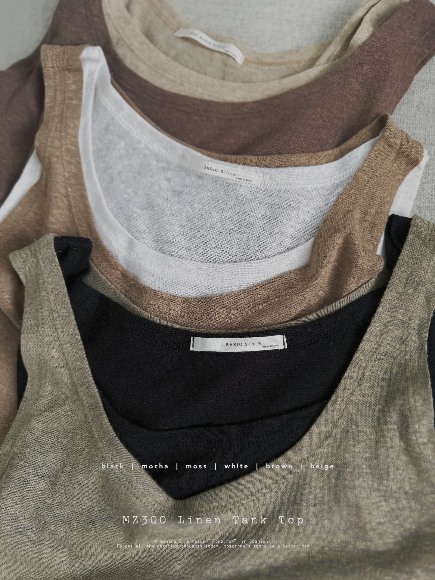 MZ300 Linen Tank Lop