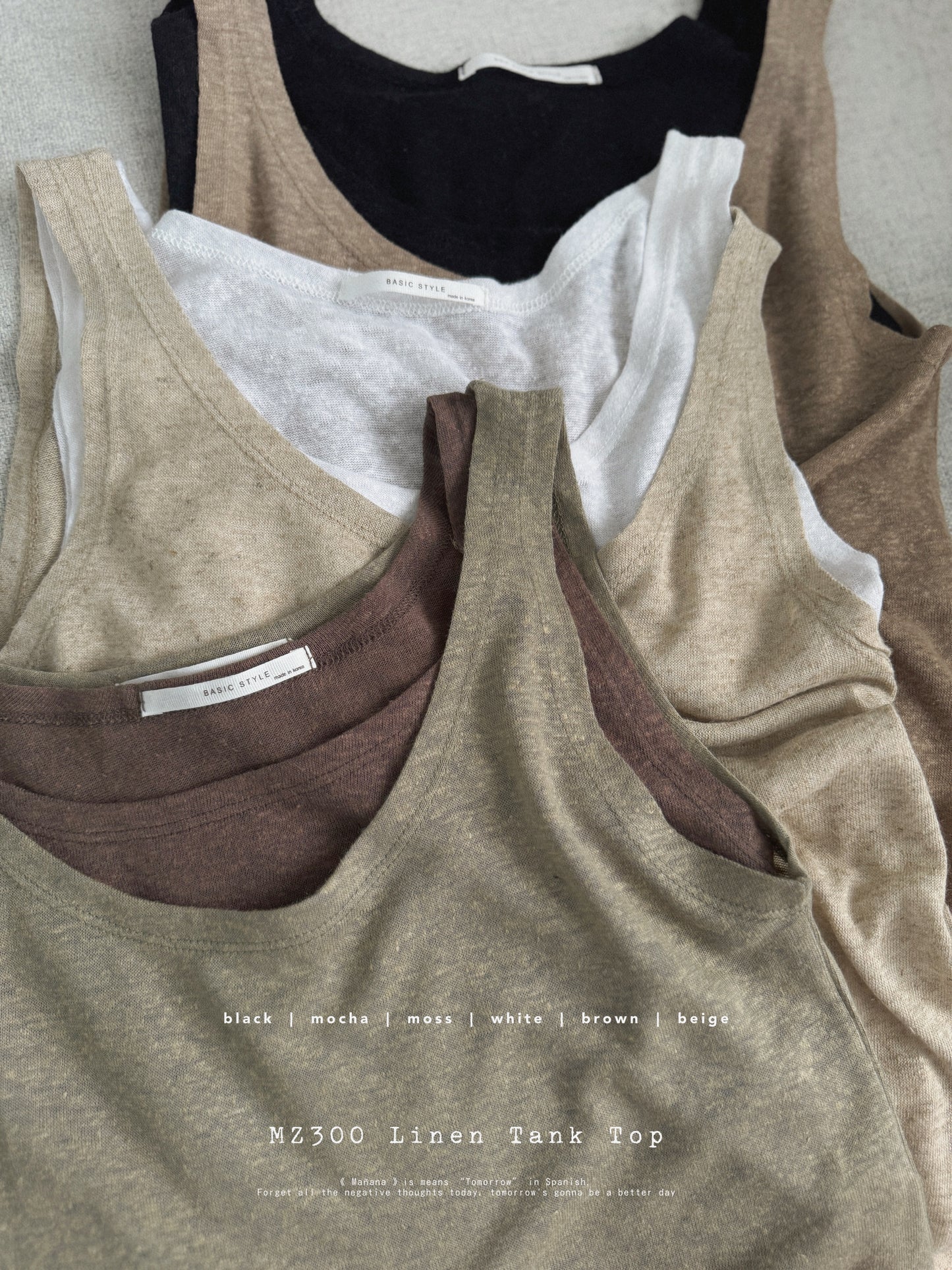 MZ300 Linen Tank Lop