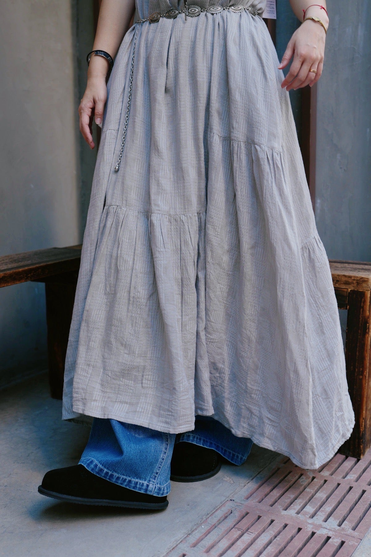 CA909 STONE WASHED DENIM JEANS