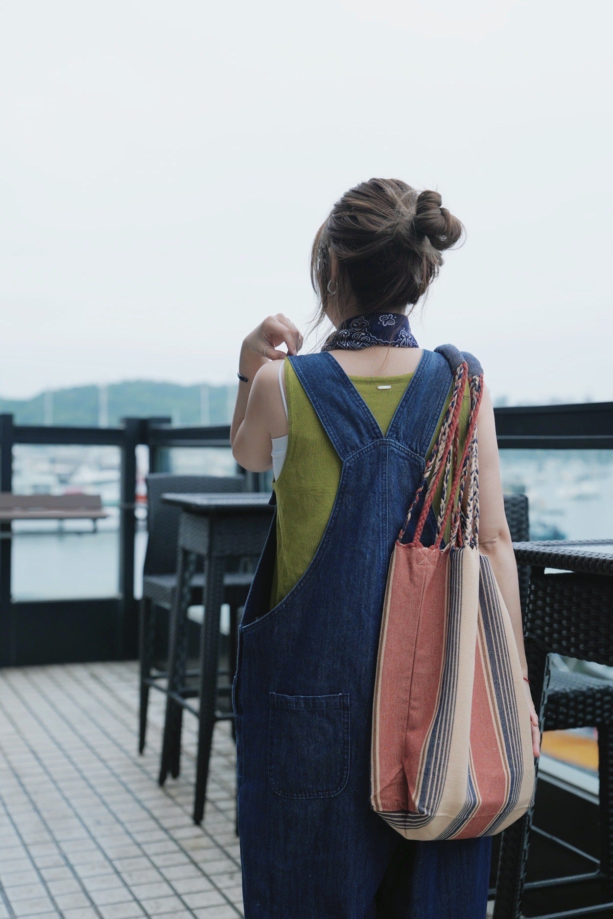 NA438 DULTON HAND-WOVEN HAMMOCK BAG