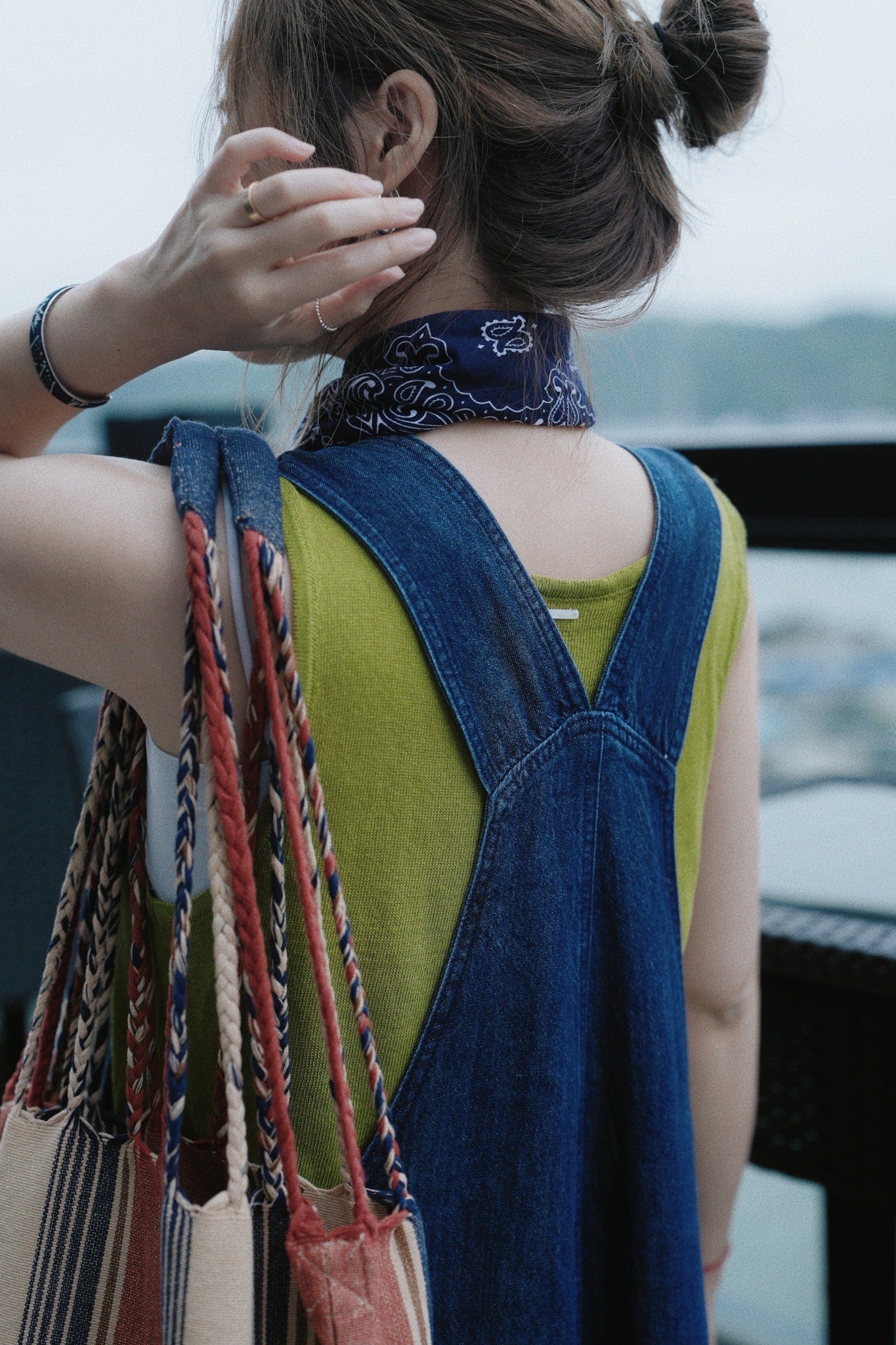 MZ737 BUTTON TANK TOP