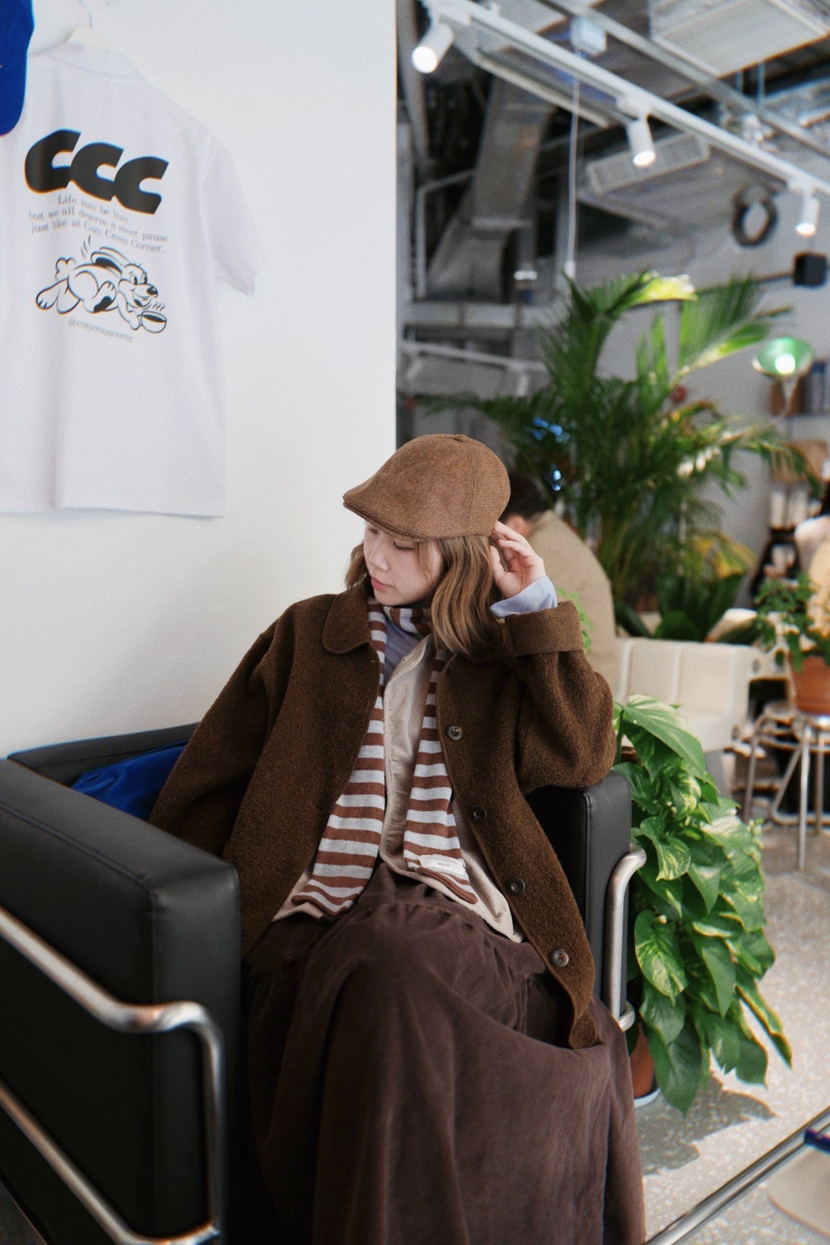 MZ888 STRIPED KNIT SCARF / 4 COL