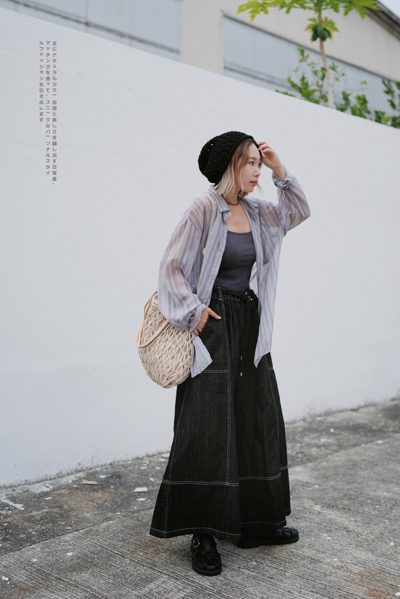 MZ517 SHEER STRIPE SHIRT
