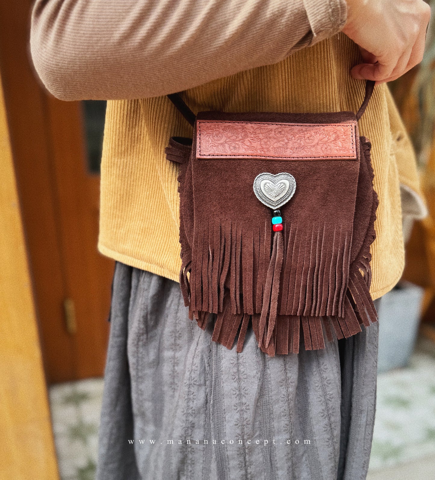 MZ-270 Boho Mini Fringe Bag