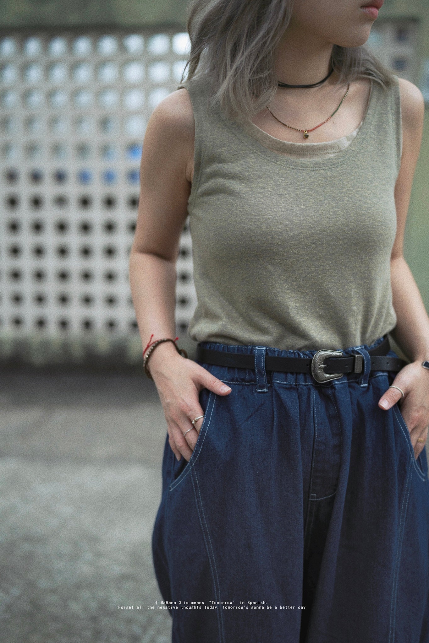 MZ300 Linen Tank Lop