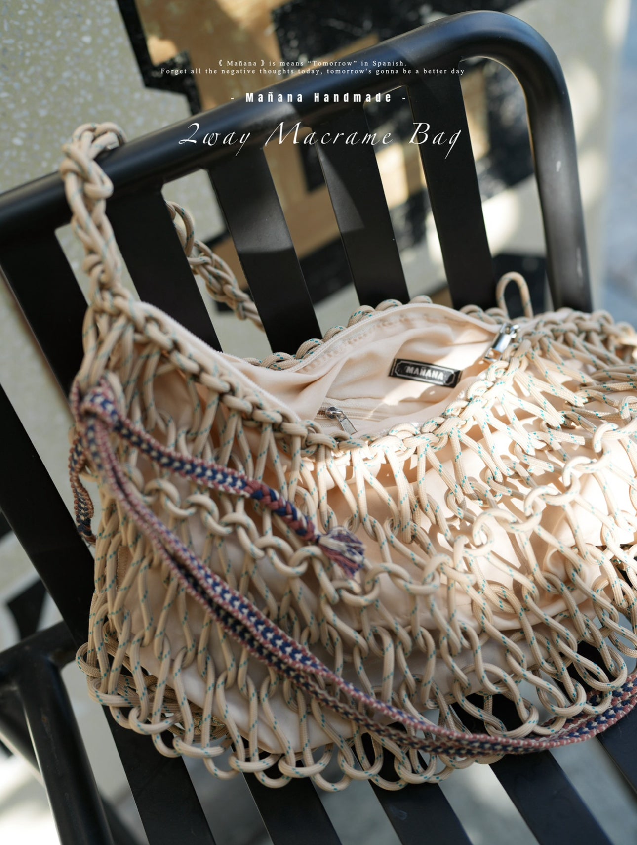 CA626 Mañana Handmade 2way Macrame Bag