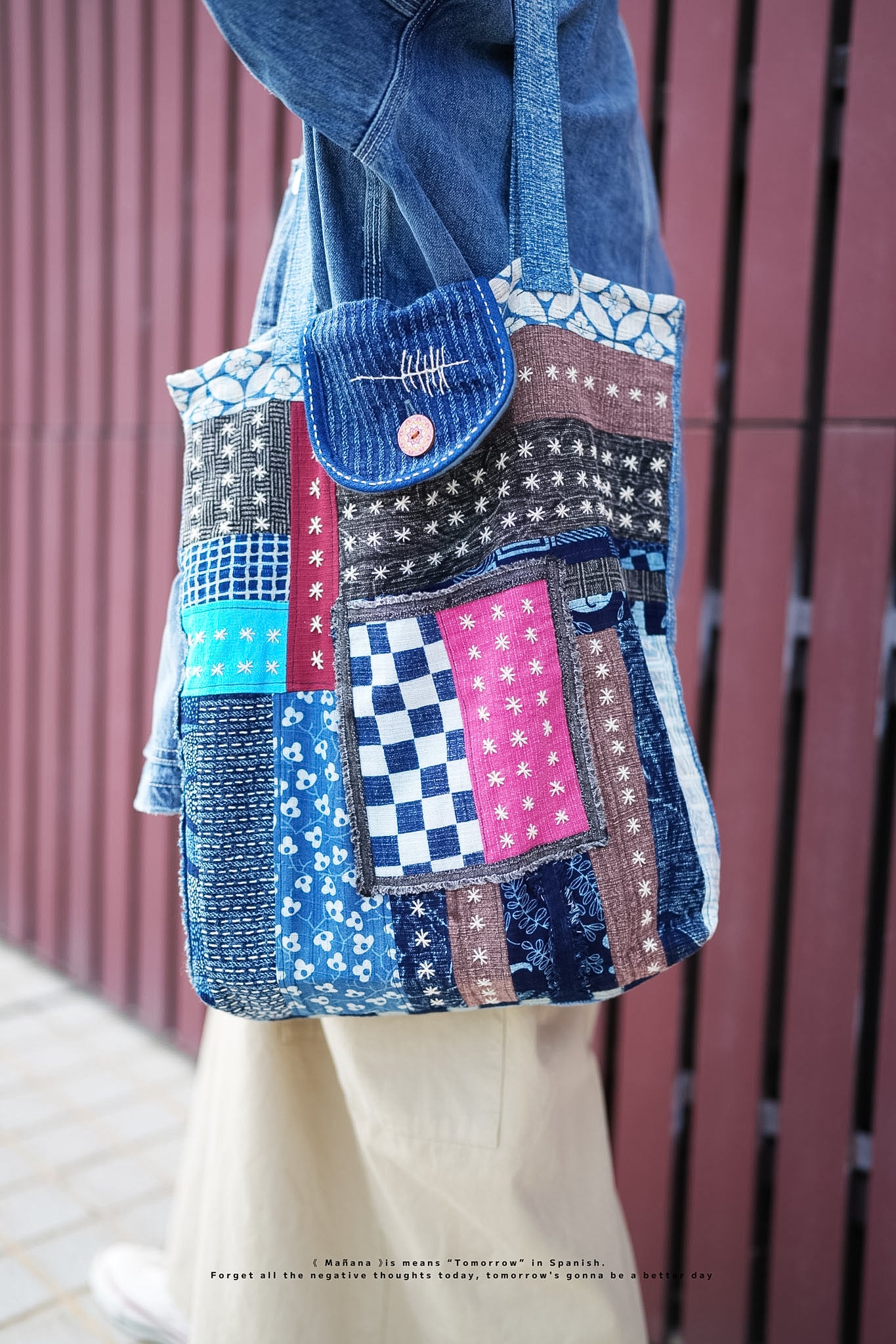 NA417 PATCHWORK SASHIKO BAG