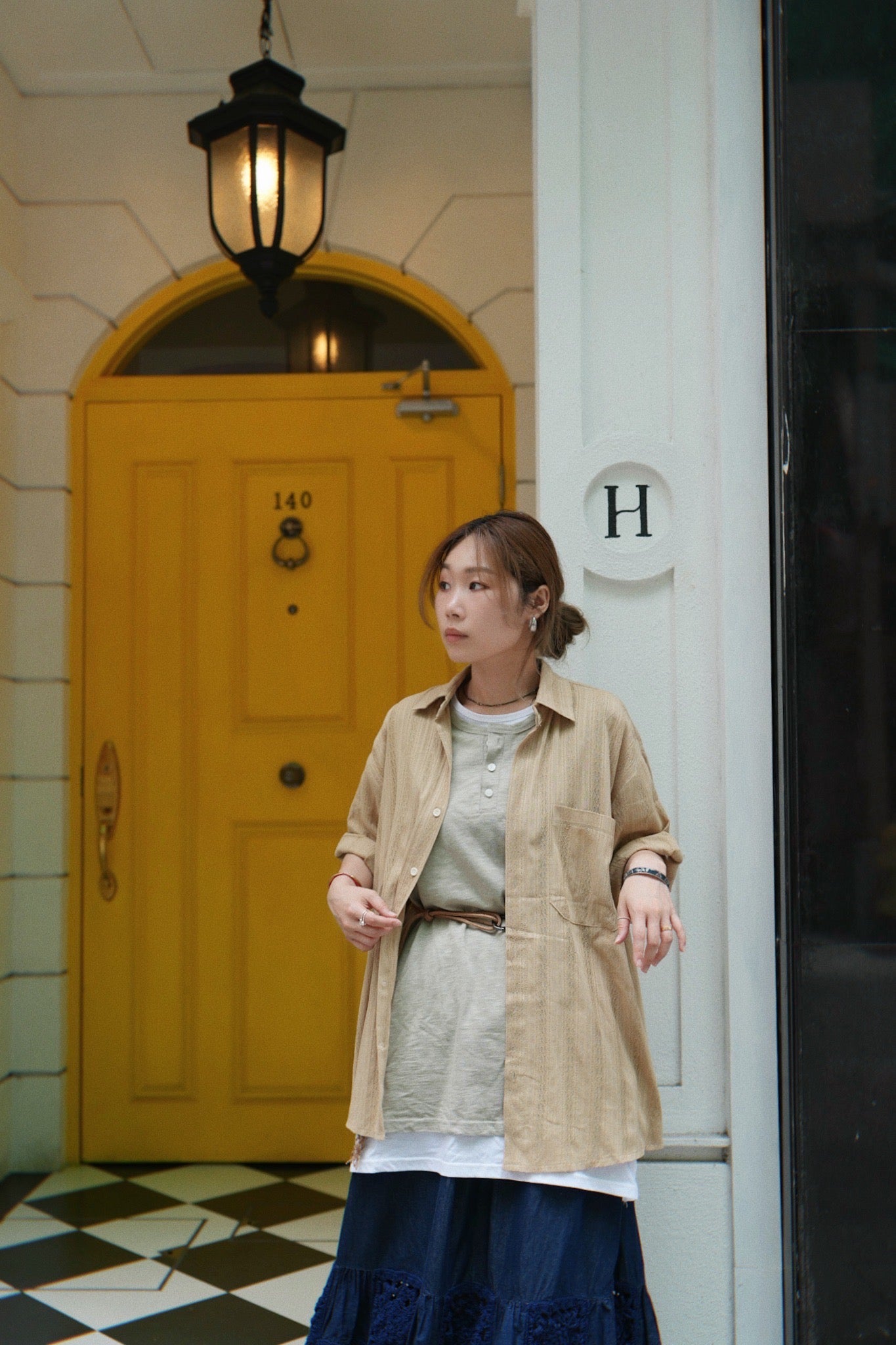 MZ742 DOBBY STRIPED SHIRT