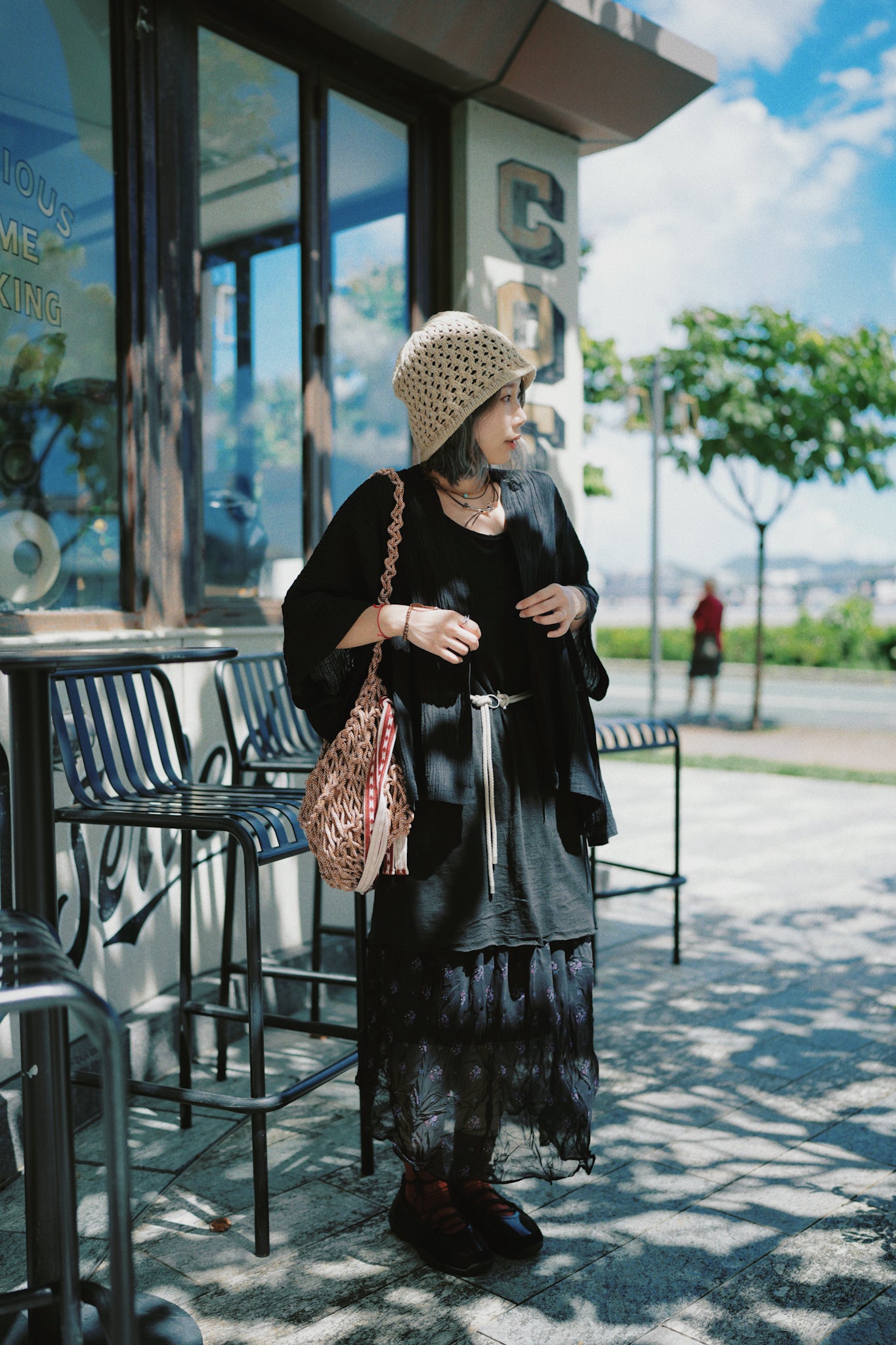 MZ380 Slubby Cotton Dress