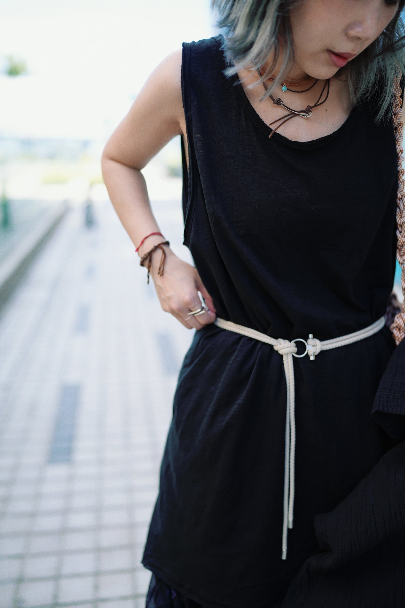 MZ380 Slubby Cotton Dress
