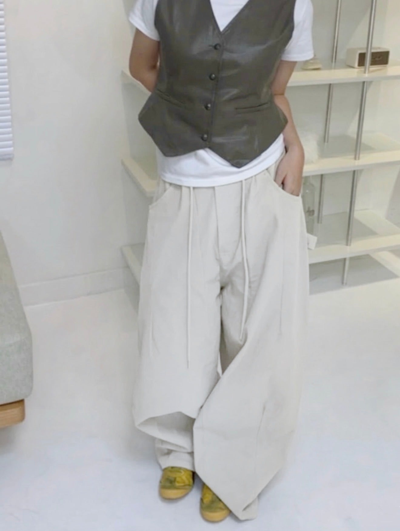 MZ965 DRAWSTRING HIJADER PANTS