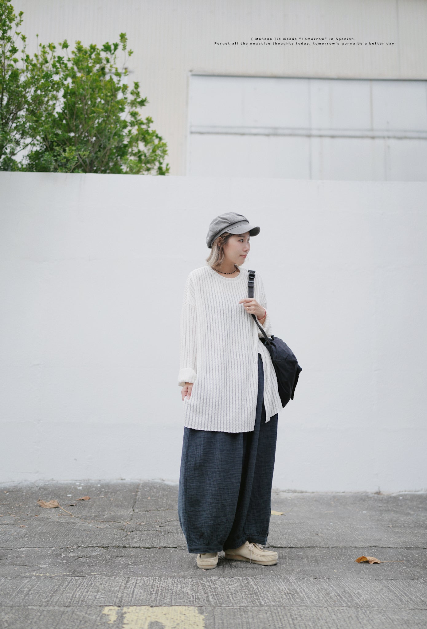 CA649 GAUZE COTTON BALLOON PANTS
