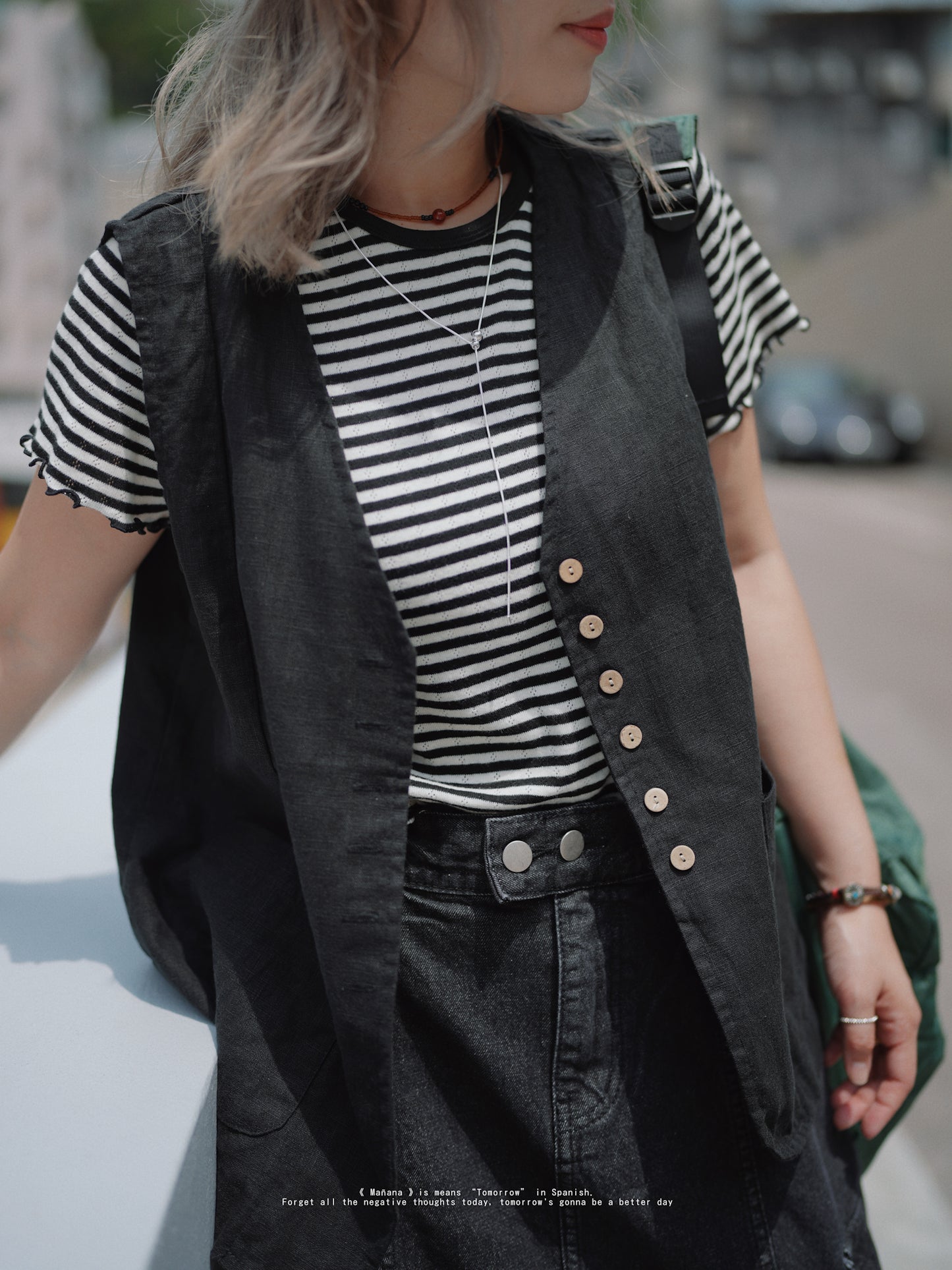 MZ329 Linen Vest