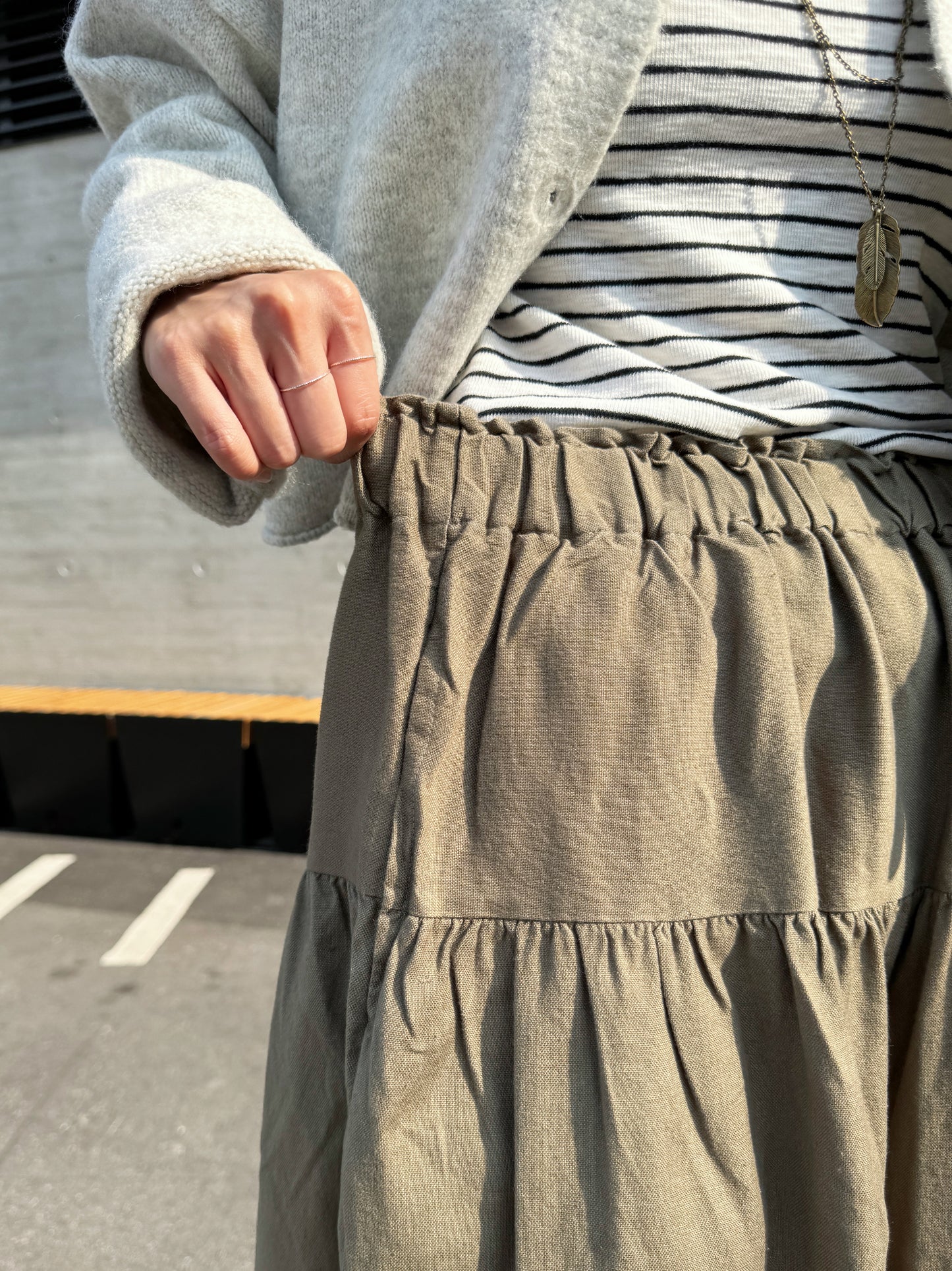 CA-574 Cotton Elastic Culottes