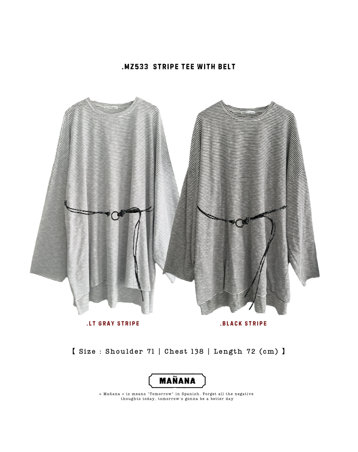 MZ533 STRIPE TEE