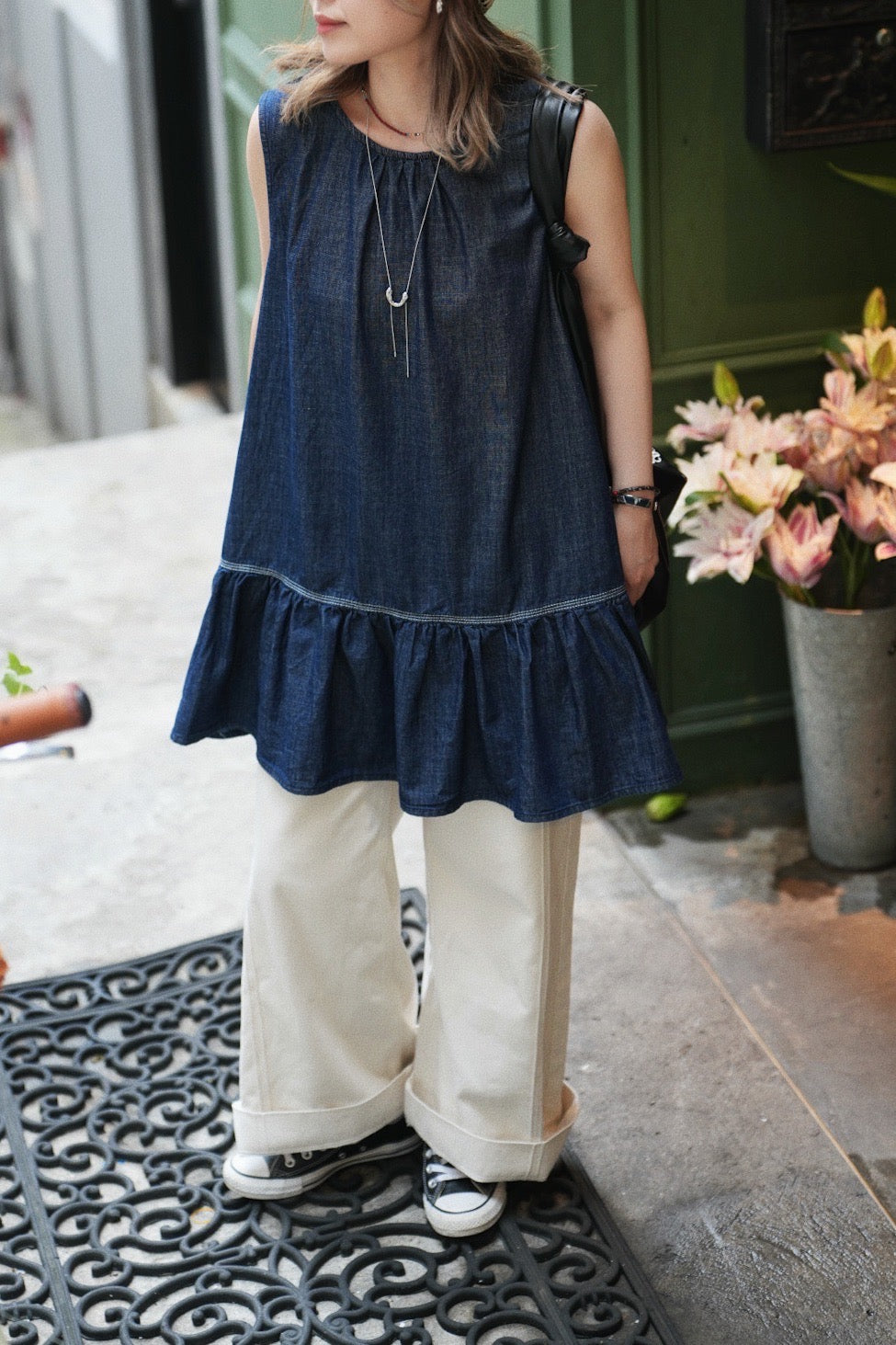 MZ719 DENIM JEANS WITH BELT