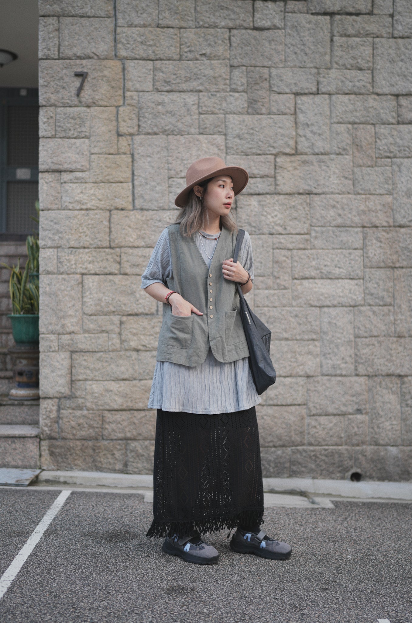 MZ329 Linen Vest