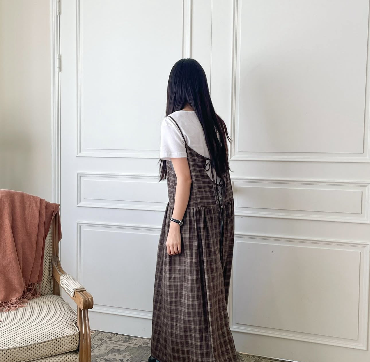 MZ745 RIBBON LAYERED DRESS(2WAY)