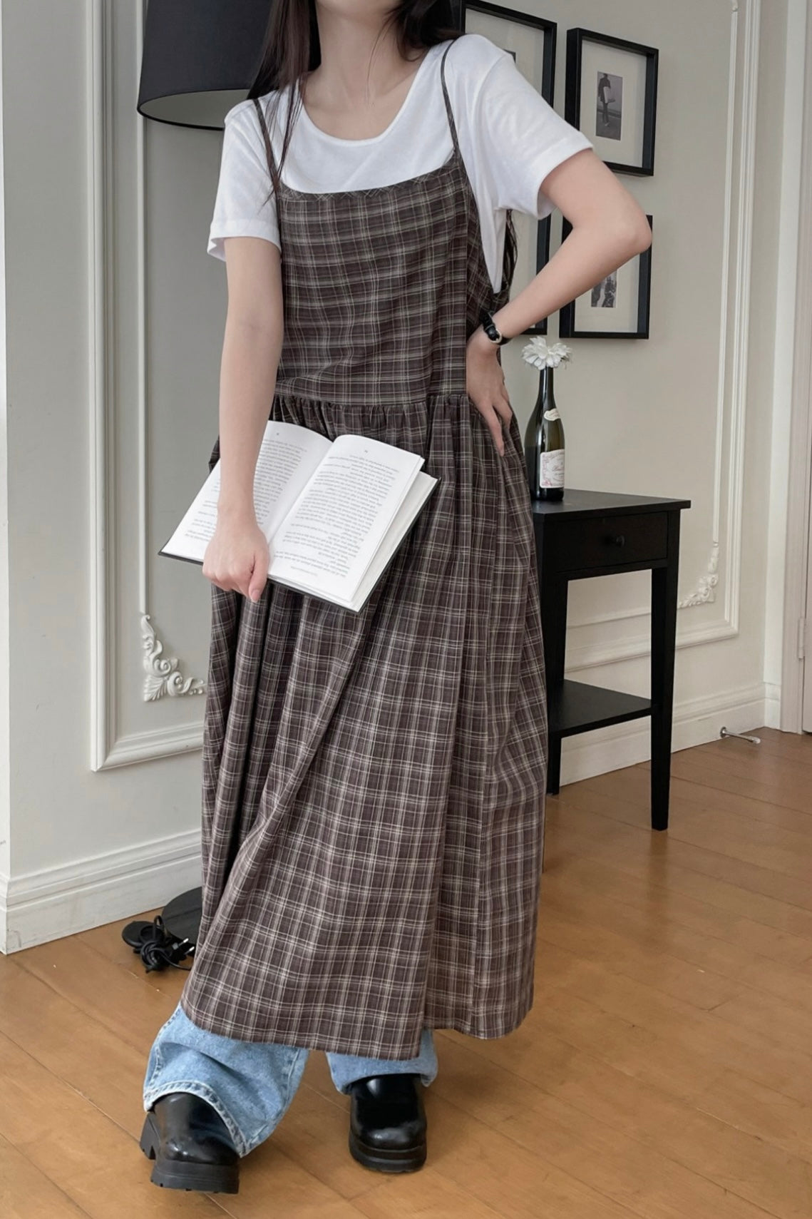 MZ745 RIBBON LAYERED DRESS(2WAY)
