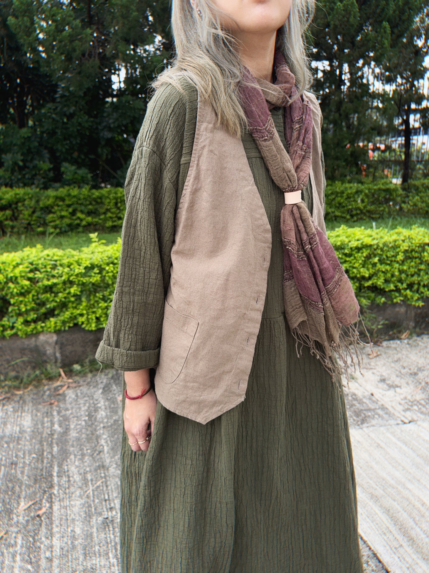 MZ210 Handmade Contrasted Scarf