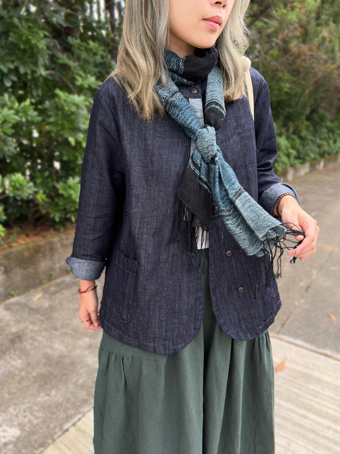 MZ210 Handmade Contrasted Scarf