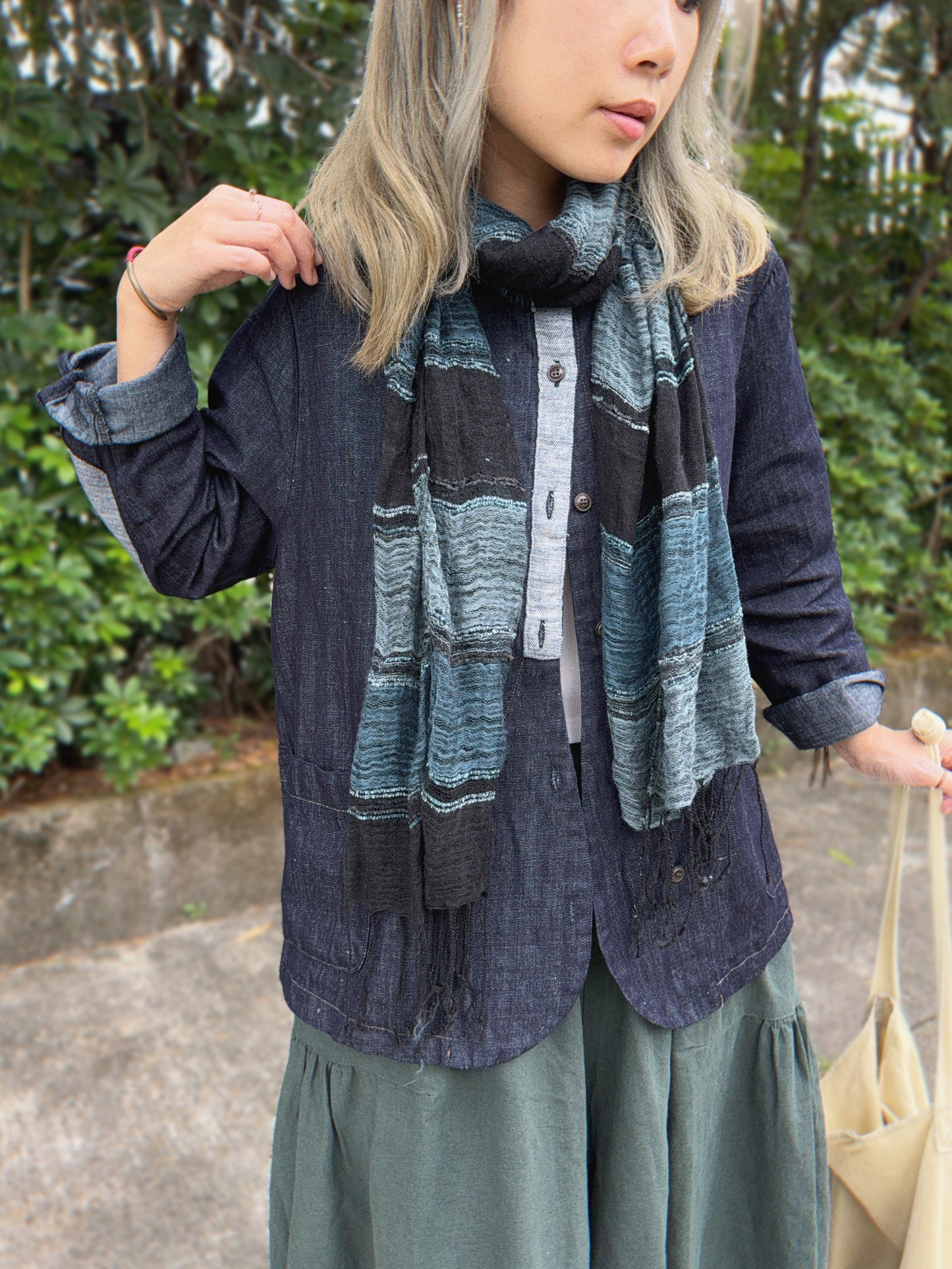 MZ210 Handmade Contrasted Scarf