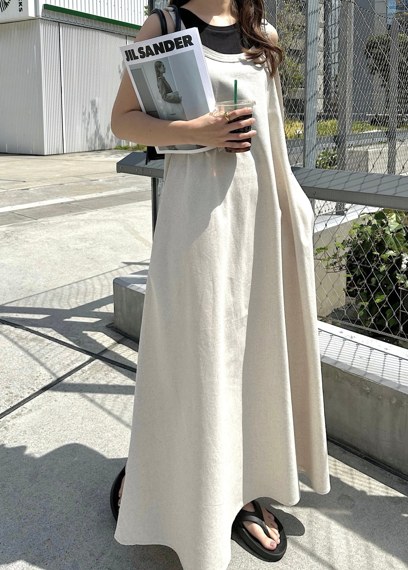 NA387 Jaén Linen One-Piece Dress