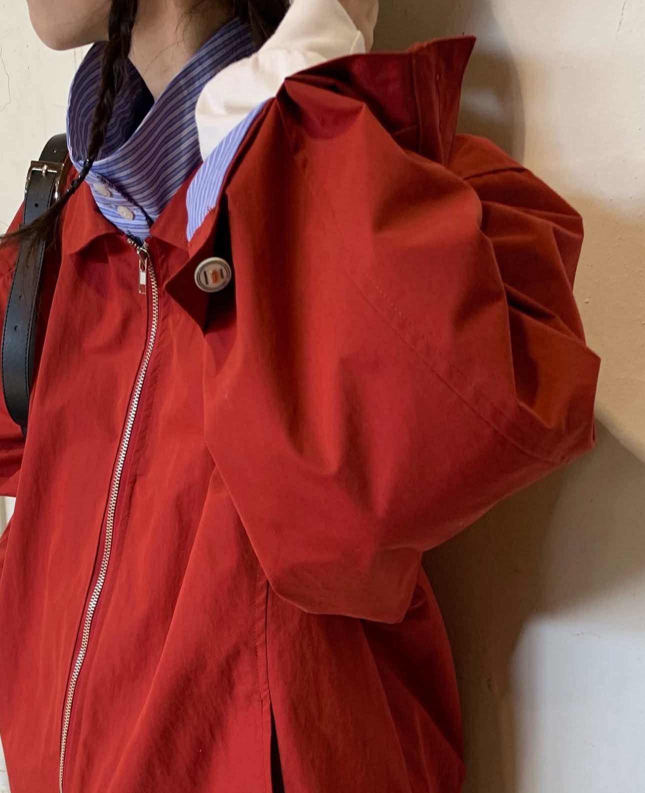 MZ626 SHIRT LAYERED STAND BLOUSON
