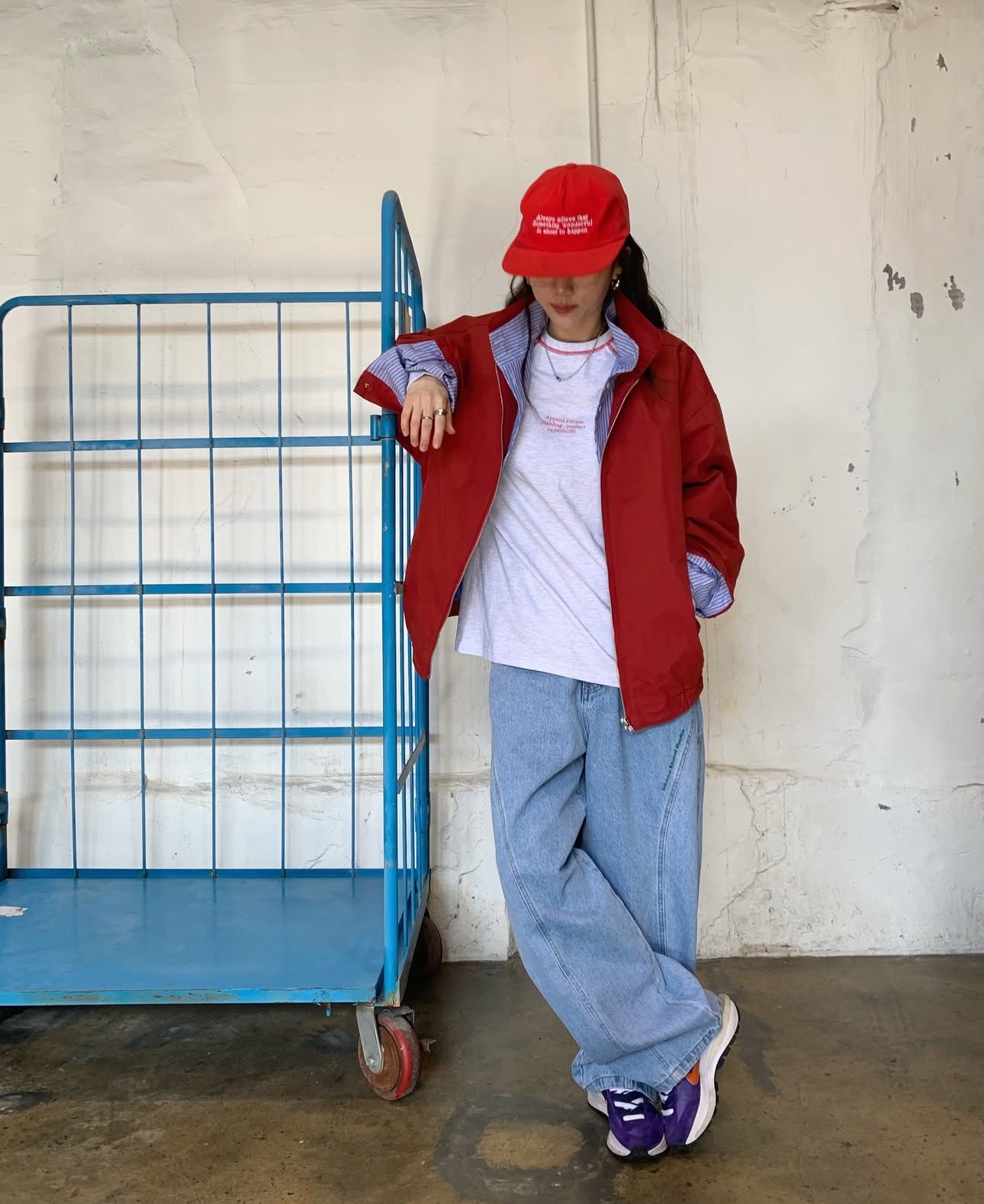 MZ626 SHIRT LAYERED STAND BLOUSON