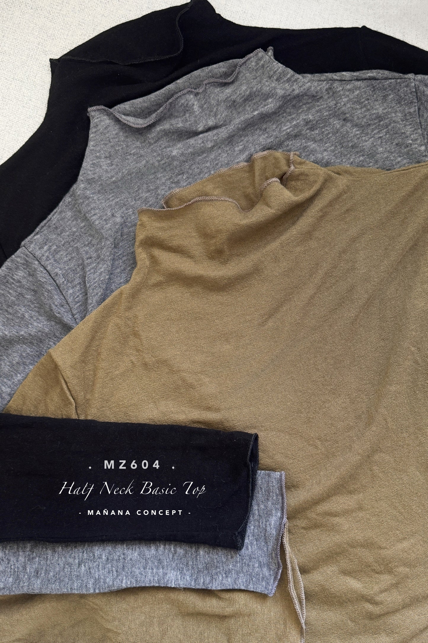 MZ604 HALF NECK BASIC TOP