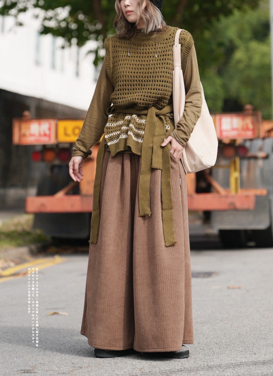 MZ606 CROCHET KNIT VEST